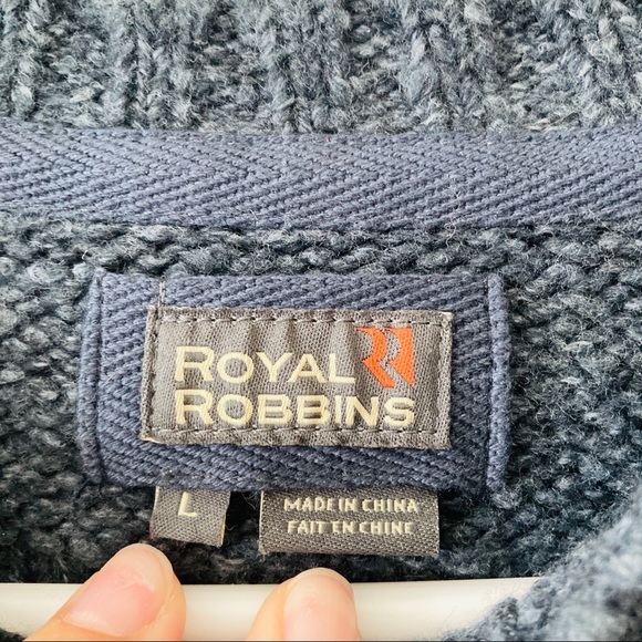 Vintage | Royal Robbins | Blue Knit Sweater - Picture 3 of 5